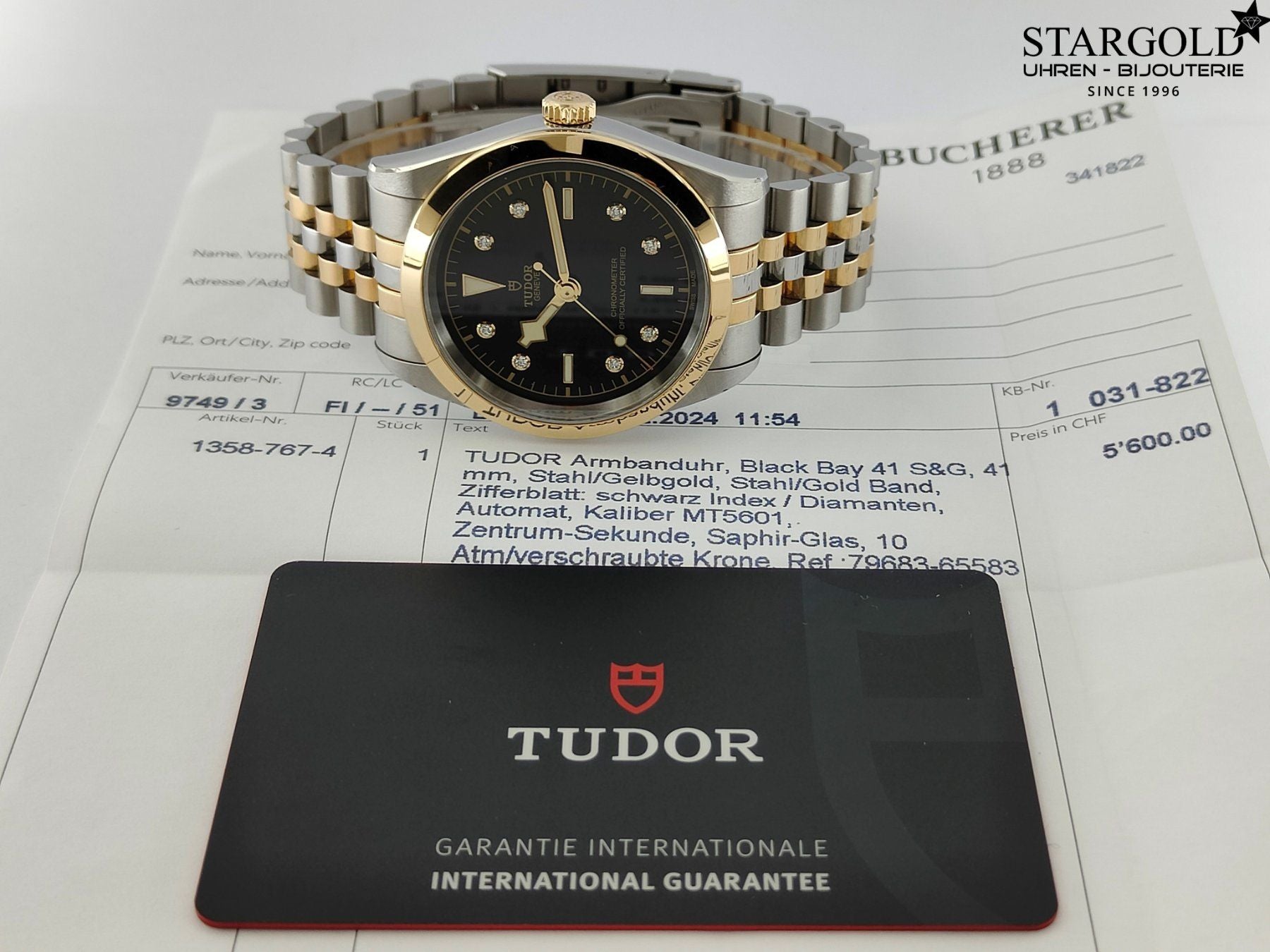 Tudor Black Bay 41mm mit Diamanten - m79683