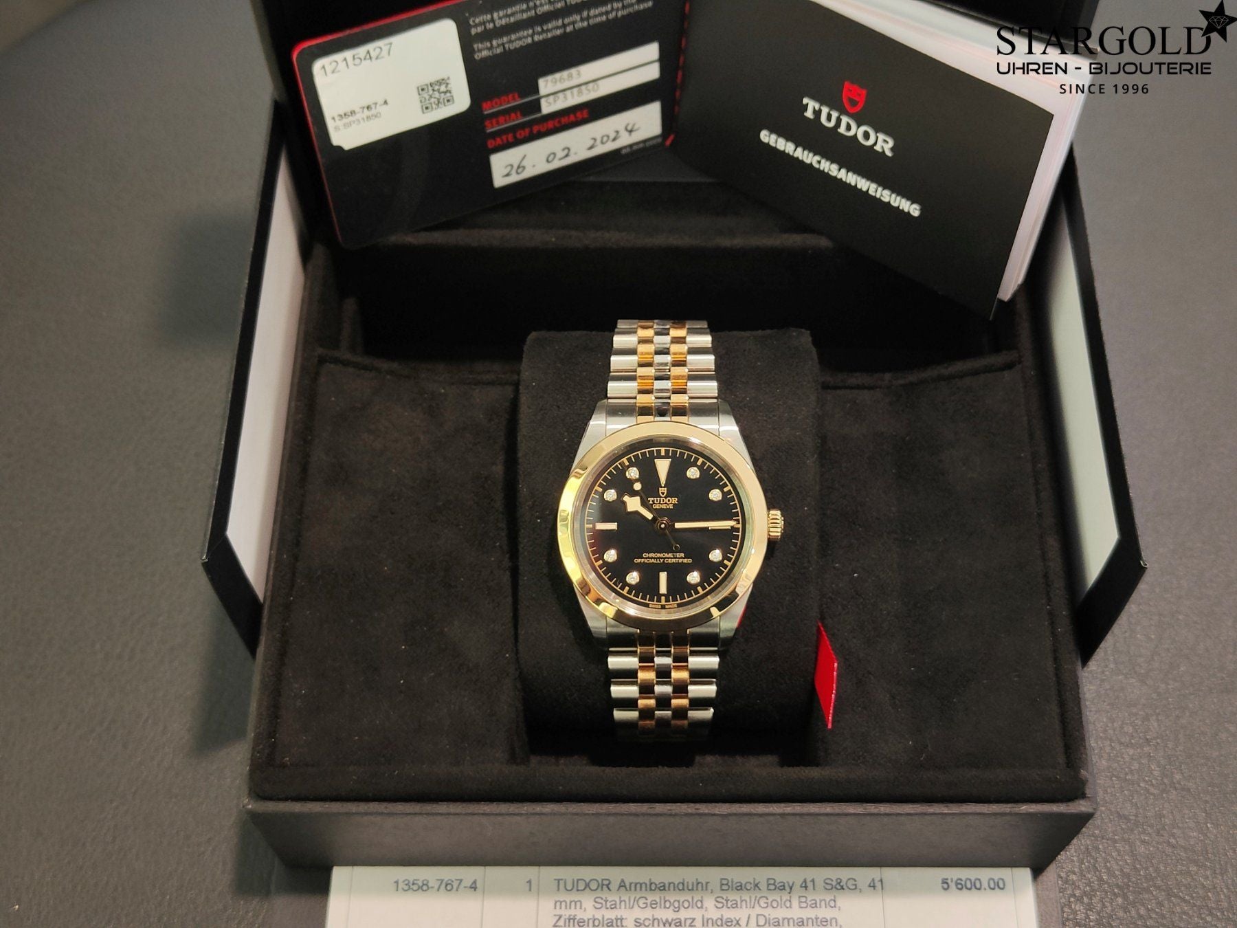 Tudor Black Bay 41mm mit Diamanten - m79683