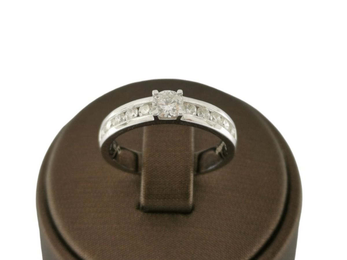 Weissgold Ring mit Diamanten - RING061214